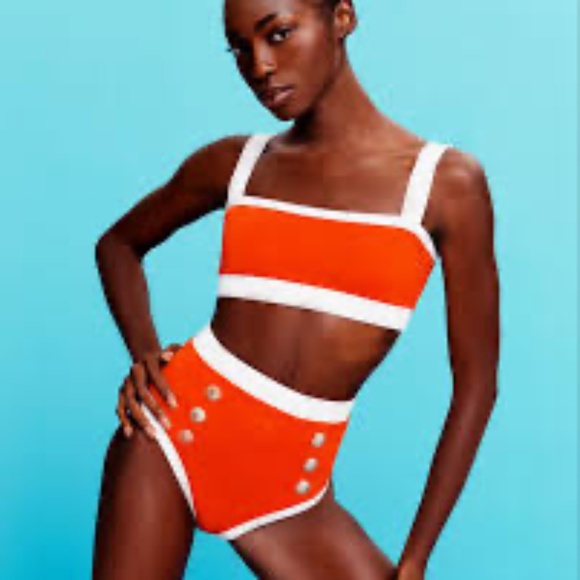 BALMAIN High-Waisted Bikini Set FR 38 US 6 MEDIUM $1050 NWT - Picture 1 of 11